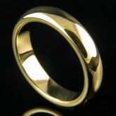 Aliança stainless steel Dourada
